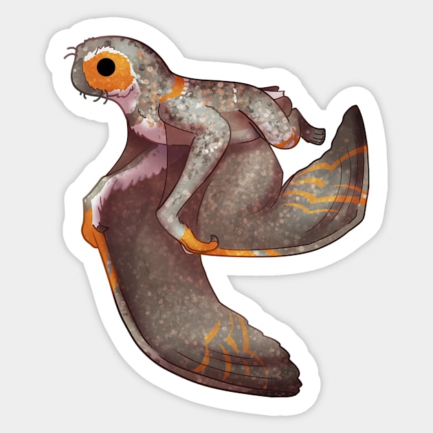 Cozy Anurognathus Sticker by Phoenix Baldwin